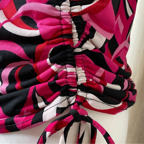 90’s-Y2K Rom-Com Core Flirty Ruched Sides Sleeveless Top Size Medium - Picture 5 of 5